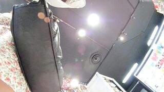 フルhd高画質パンチラ逆さ撮り133-リバティ柄ワンピ-ホワイト系リバティ柄刺繍パンティー voyeur jp 01-190526